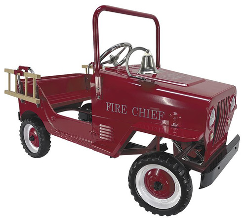 Jeep Style Fire Chief Pedal Car img