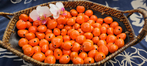 Orange loose kukui nuts