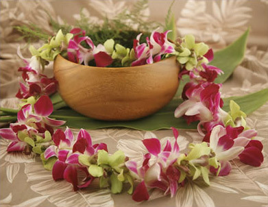 Mixed Orchid Lei
