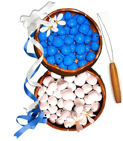 Kuku Nut Lei Making Kit - One Kukui Nut Lei and One Kukui Nut Bracelet