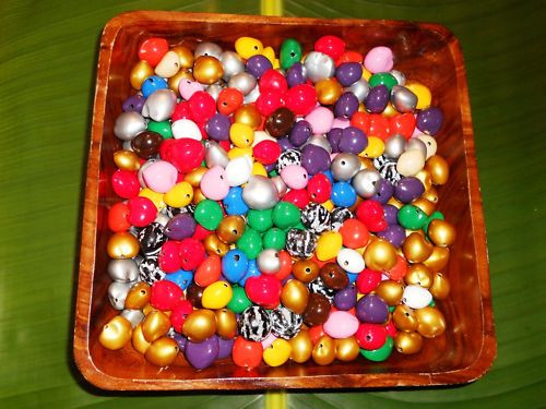 Multicolored Loose Kukui Nuts - 150 per order