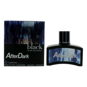 Black Is Black After Dark by NuParfums, 3.4 oz Eau De Toilette Spray for Men Black Is Black After Dark by NuParfums, 3.4 oz Eau De Toilette Spray for Men