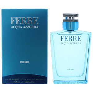 Ferre Acqua Azzurra by Gianfranco Ferre, 3.4 oz Eau De Toilette Spray for Men Ferre Acqua Azzurra by Gianfranco Ferre, 3.4 oz Eau De Toilette Spray for Men