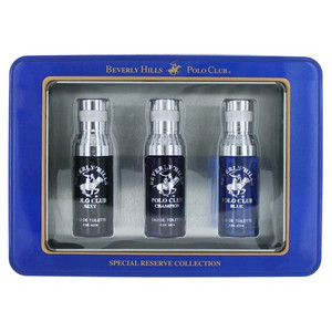 BHPC Special Reserve Collection by Beverly Hills Polo Club, 3 Piece Mini Set for Men (Blue) BHPC Special Reserve Collection by Beverly Hills Polo Club, 3 Piece Mini Set for Men (Blue)
