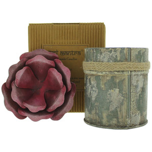 Bali Mantra Handmade Scented Candle In Rose Tin - Redcurrant Bali Mantra Handmade Scented Candle In Rose Tin - Redcurrant