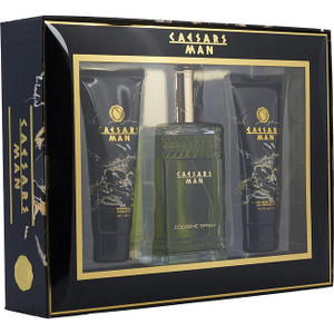 Caesars by CAESAR'S WORLD Cologne Spray 4 Oz & Hair And Body Wash 3.3 Oz & Aftershave Balm 3.3 Oz for Men Caesars by CAESAR'S WORLD Cologne Spray 4 Oz & Hair And Body Wash 3.3 Oz & Aftershave Balm 3.3 Oz for Men