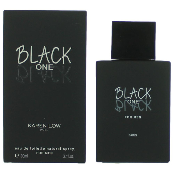 Black One Black by Karen Low, 3.4 oz Eau De Toilette Spray for Men