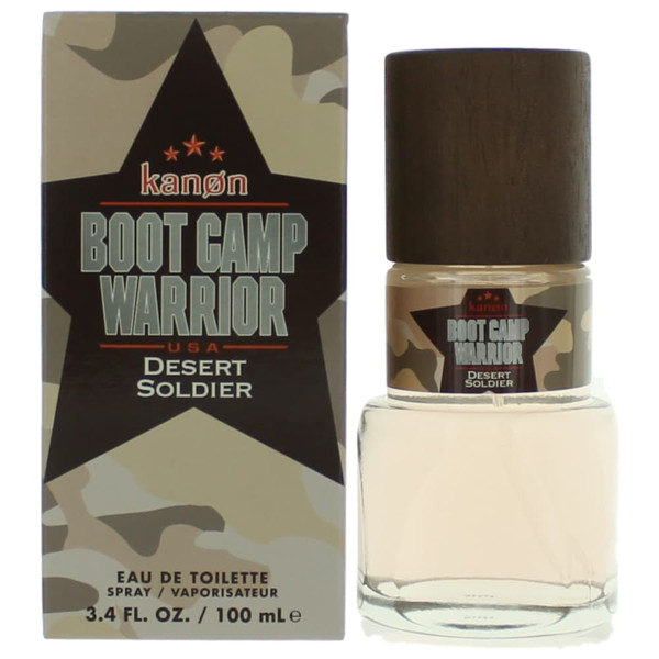 Kanon Boot Camp Warrior Desert Soldier by Kanon, 3.4 oz Eau De Toilette Spray for Men