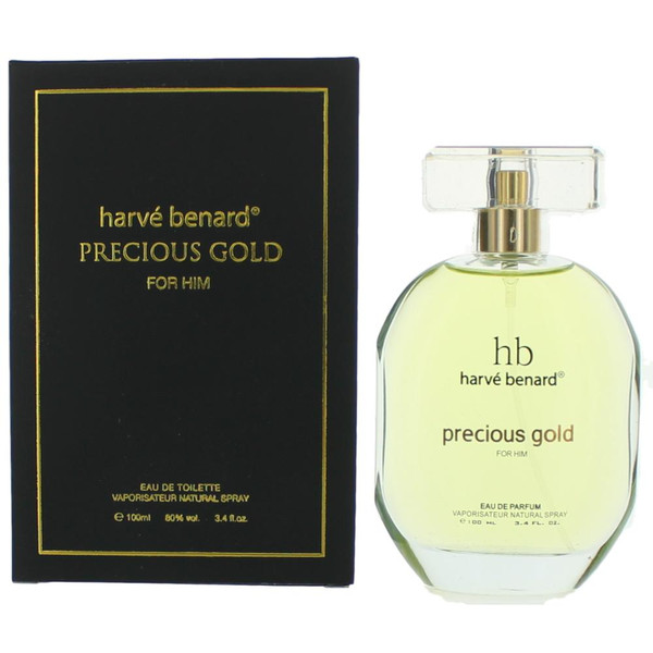 Precious Gold by Harve Bernard, 3.4 oz Eau De Parfum Spray for Men