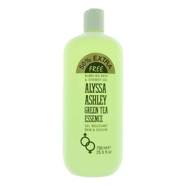 Green Tea Essence by Alyssa Ashley, 25.5 oz Bubbling Bath & Shower Gel for Women