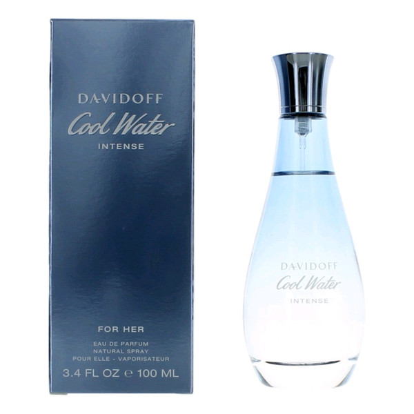 Cool Water Intense by Davidoff, 3.4 oz Eau De Parfum Spray for Women