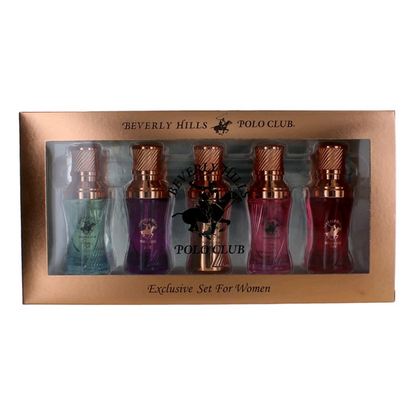 BHPC Rose Gold Collection by Beverly Hills Polo Club, 5 Piece Mini Variety Set for Women