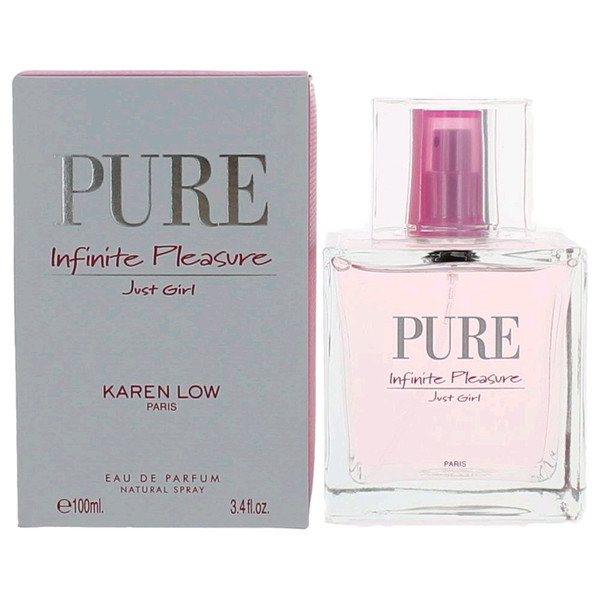 Pure Infinite Pleasure Just Girl by Karen Low, 3.4 oz Eau De Parfum Spray for Women