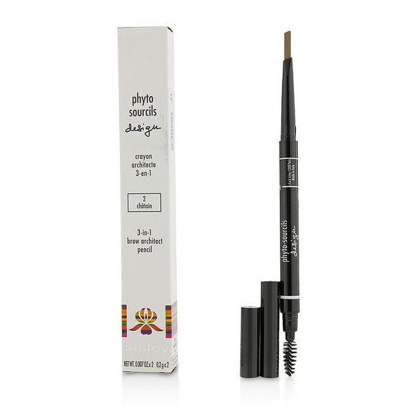 Sisley by SISLEY Phyto Sourcils Design 3 In 1 Brow Architect Pencil - # 2 Chatain  --2X0.2G/0.007Oz for Women
