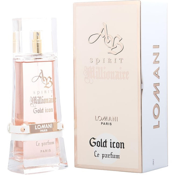 Ab Spirit Millionaire Gold Icon by LOMANI Eau De Parfum Spray 3.3 Oz for Men