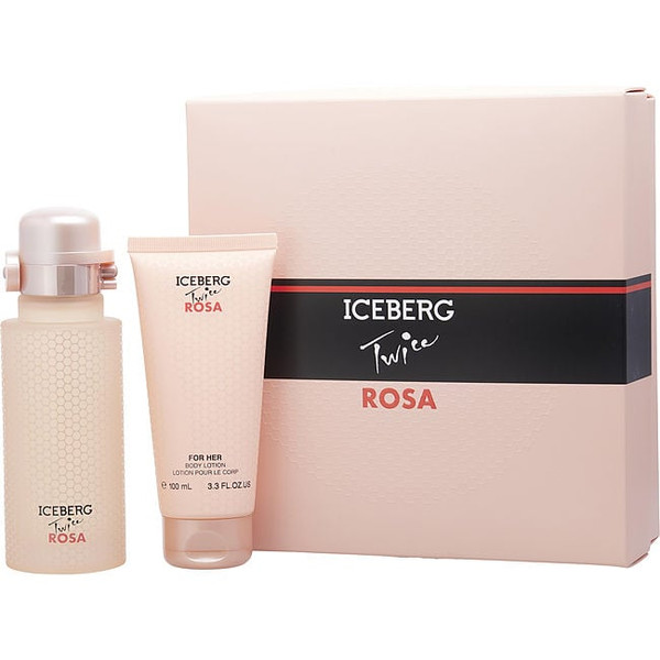 Iceberg Twice Rosa by ICEBERG Edt Spray 4.2 Oz & Body Lotion 3.4 Oz for Men