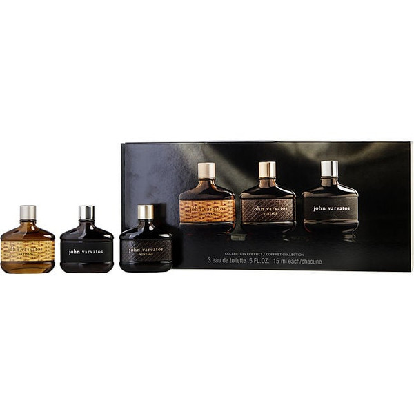 John Varvatos Variety by JOHN VARVATOS 3 Piece Set With John Varvatos & John Varvatos Vintage & John Varvatos Artisan And All Are Edt 0.5 Oz Minis for Men