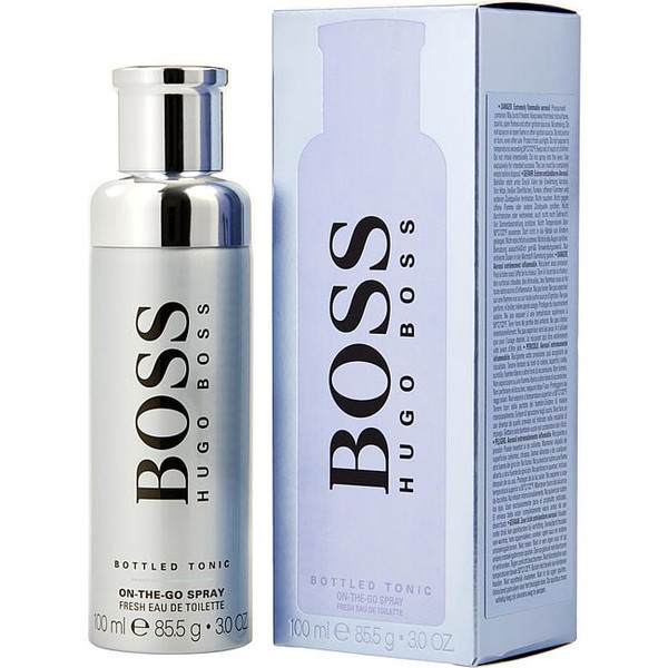 Boss Bottled Tonic by HUGO BOSS On The Go Fresh Edt Spray 3 Oz for Men