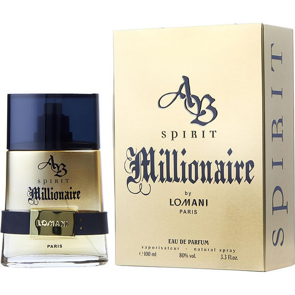 Ab Spirit Millionaire by LOMANI Eau De Parfum Spray 3.3 Oz for Men