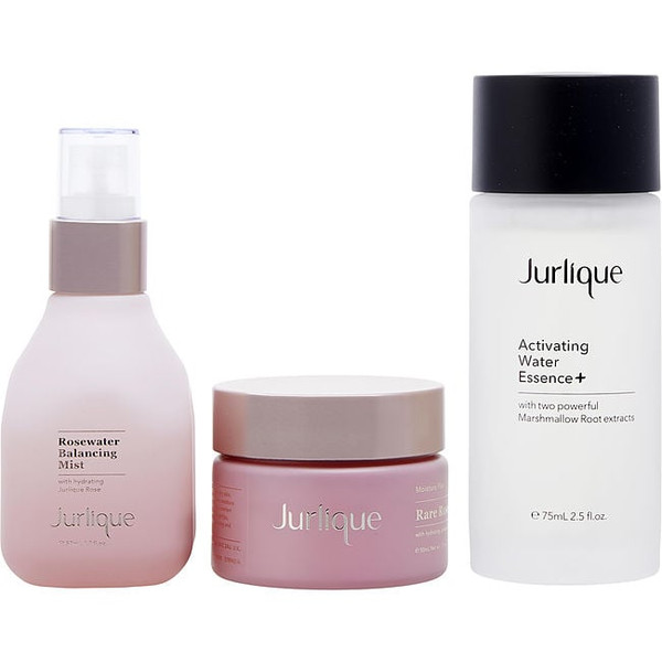 Jurlique by JURLIQUE Essential Face Trio: Activating Water Essence+ 75Ml + Rare Rose Cream 50Ml + Rosewater Balancing Mist 50Ml --3Pcs for Women