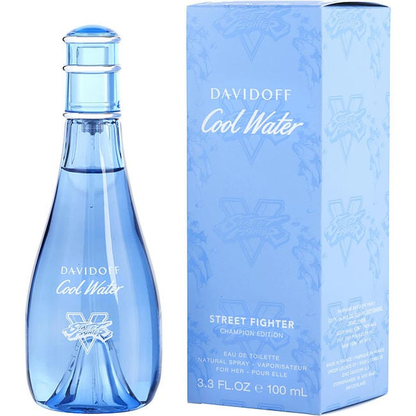 Cool Water Summer by DAVIDOFF Edt Spray 3.3 Oz (Street Fighter Champion Edition 2021) for Women