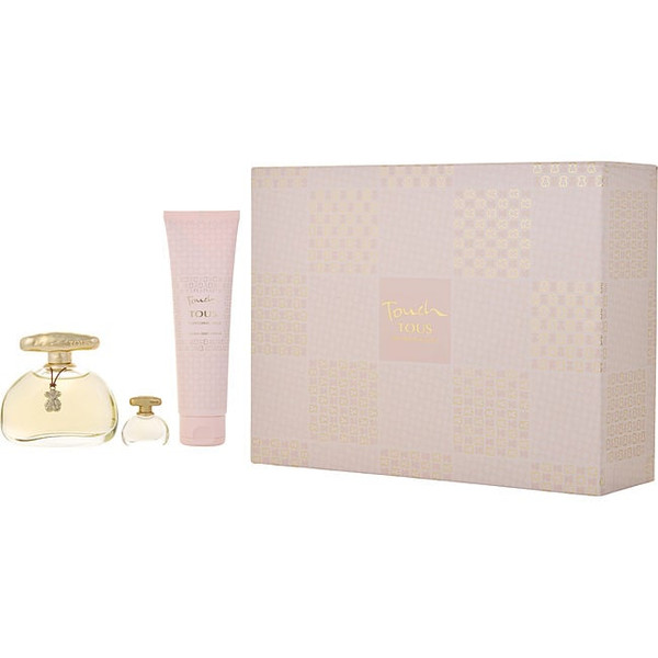 Tous Touch by TOUS Edt Spray 3.4 Oz & Edt 0.13 Oz Mini & Body Lotion 5 Oz for Women