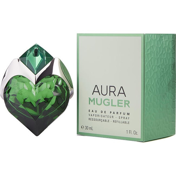 Aura Mugler by THIERRY MUGLER Eau De Parfum Refillable Spray 1 Oz for Women