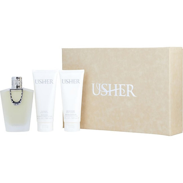 Usher by USHER Eau De Parfum Spray 3.4 Oz & Body Lotion 3.4 Oz & Body Wash 3.4 Oz for Women