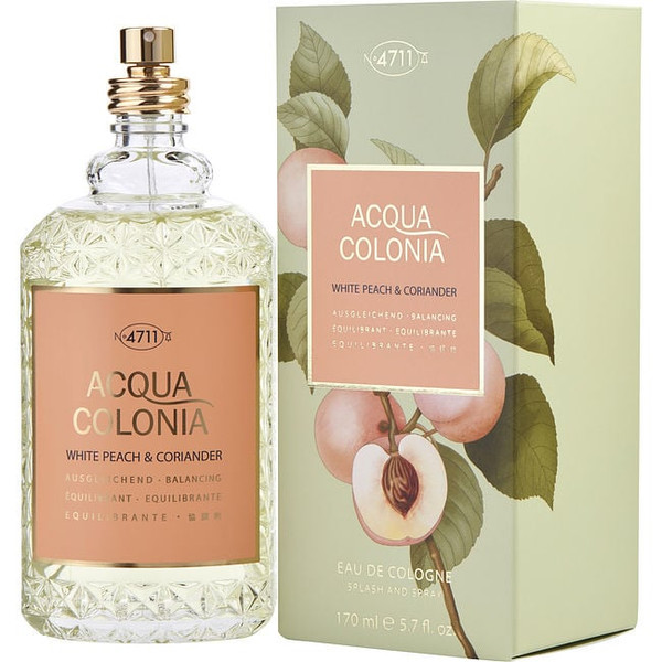 4711 Acqua Colonia White Peach & Coriander by 4711 Eau De Cologne Spray 5.7 Oz for Women