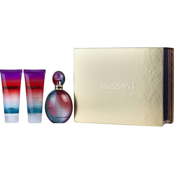 Missoni by MISSONI Eau De Parfum Spray 3.4 Oz & Body Lotion 3.4 Oz & Shower Gel 3.4 Oz for Women