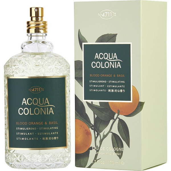 4711 Acqua Colonia Blood Orange & Basil by 4711 Eau De Cologne Spray 5.7 Oz for Women