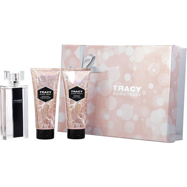Tracy by ELLEN TRACY Eau De Parfum Spray 2.5 Oz (New Bottle Design) & Body Lotion 3.4 Oz & Shower Gel 3.4 Oz for Women