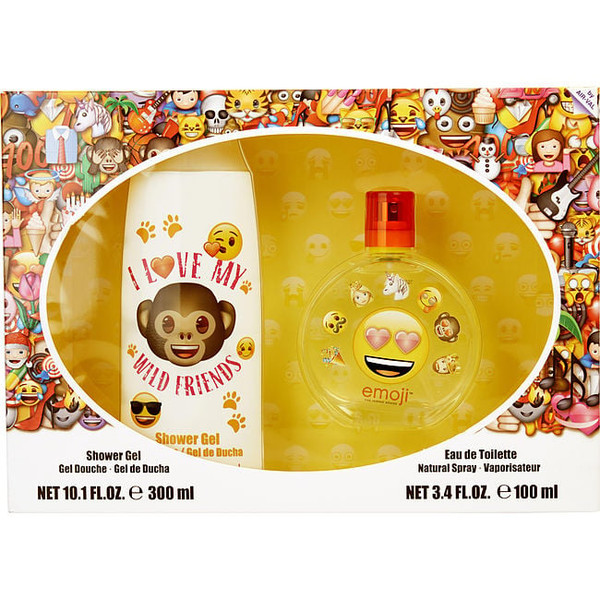 Emoji I Love My Wild Friends by EMOJI Edt Spray 3.4 Oz & Shower Gel 10.1 Oz for Unisex
