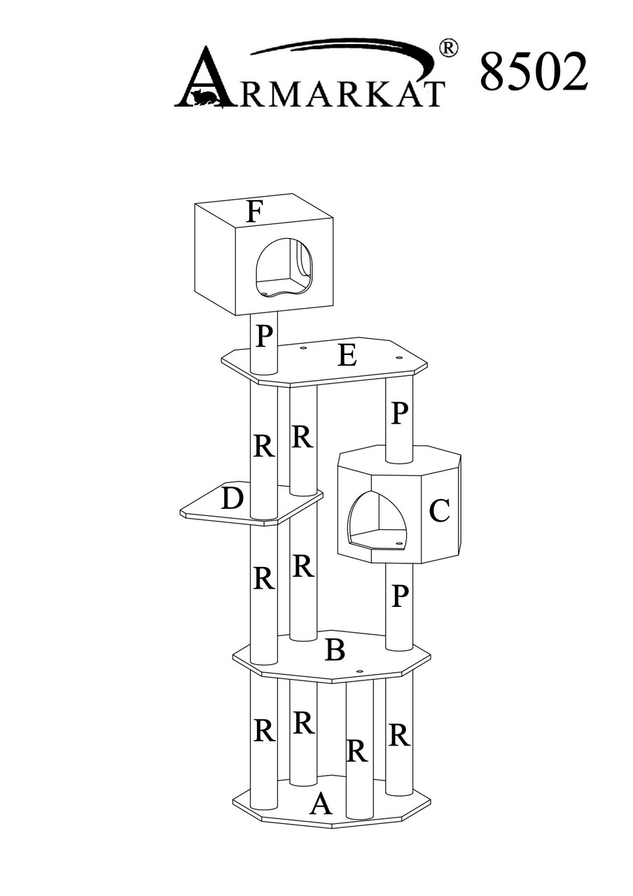 Armarkat Premium Cat Tree S8502 Replacement Parts