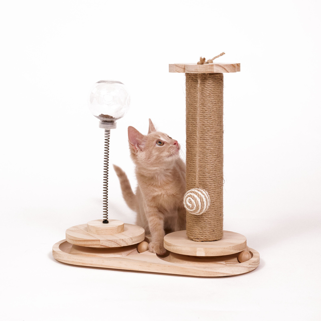 Interactive Scratch Post and Activity Center -- The Ultimate Cat Playground  S1501 - Armarkat - Cat Trees & Cat Furniture