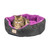 Large Soft Cat Bed in Purple and Black - C101HNH/ZH