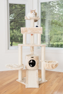 Giant cat condo with hammocks and cat scratchers