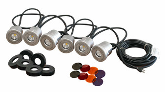 Kasco Marine LED Stainless Steel Housing Light Kit, 6 Fixtures