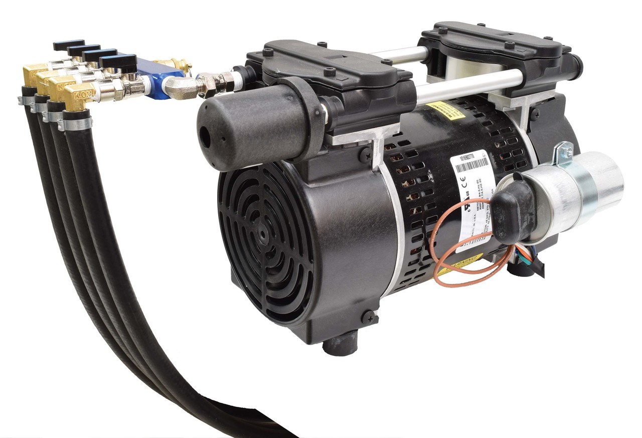 EasyPro Rocking Piston Pond Aeration System 3/4 HP 4 Diffusers - Thumbnail 4