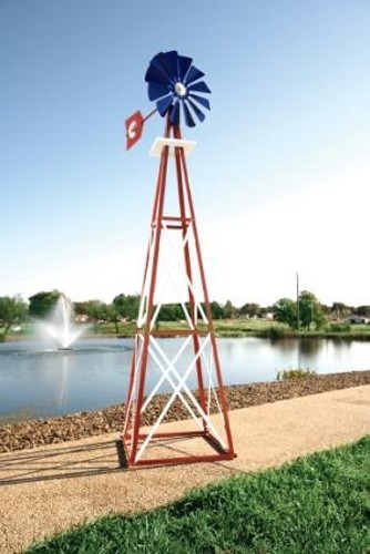 Outdoor Water Solutions Large Powder Coated Backyard Windmill