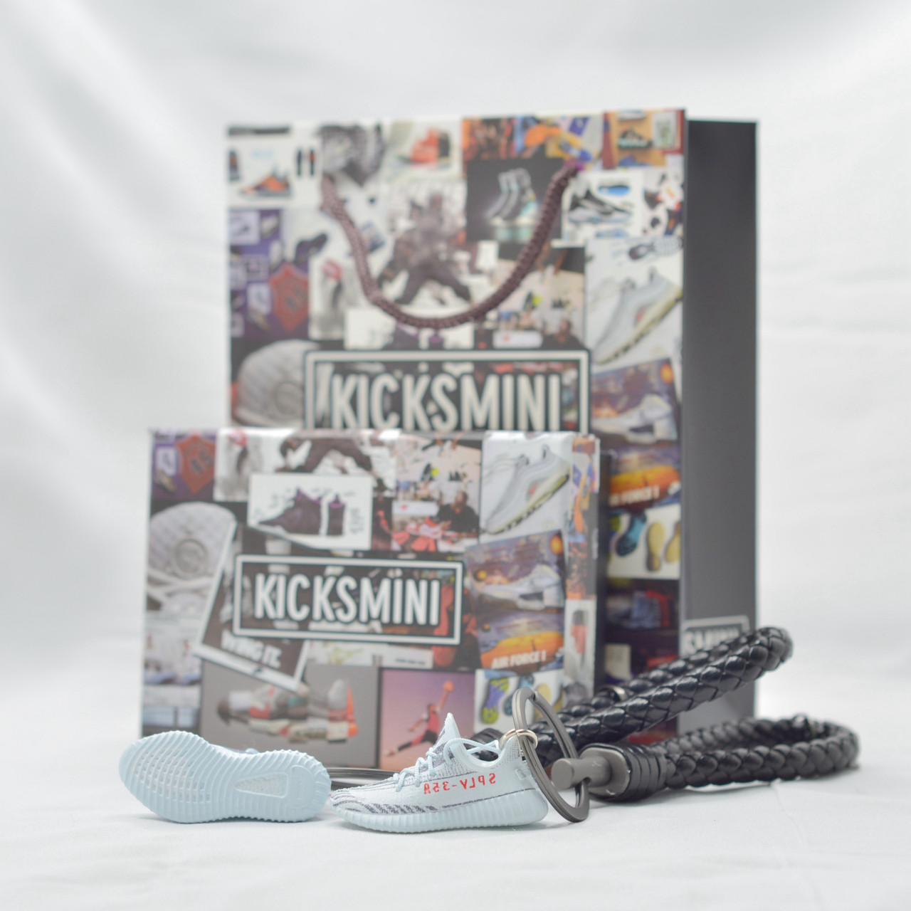 yeezy blue tint keychain