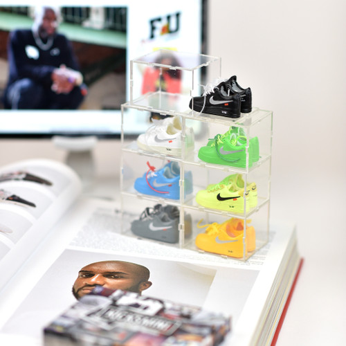 Off-White Mini Sneakers Collection with Display Case