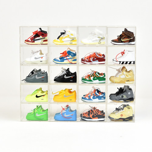 Off-White Mini Sneakers Collection with Display Case