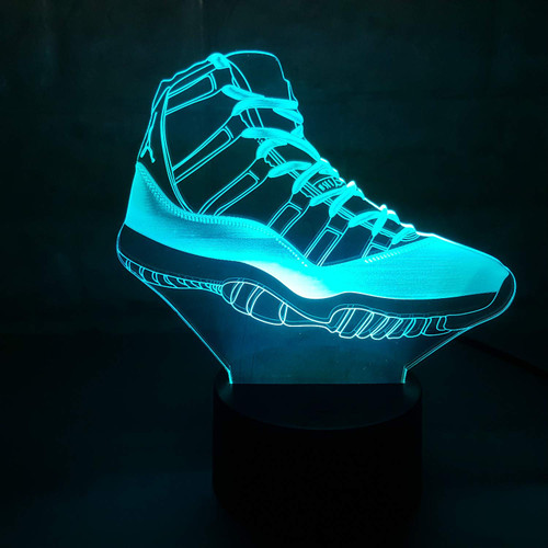 Laser Cut  AJ11 3D Illusion Sneaker LED LAMP
