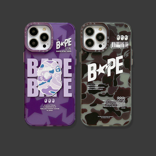 Bape LOGO Camo Style TPU iPhone Cases