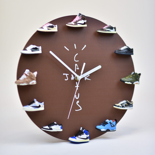 mini jordan shoe clock