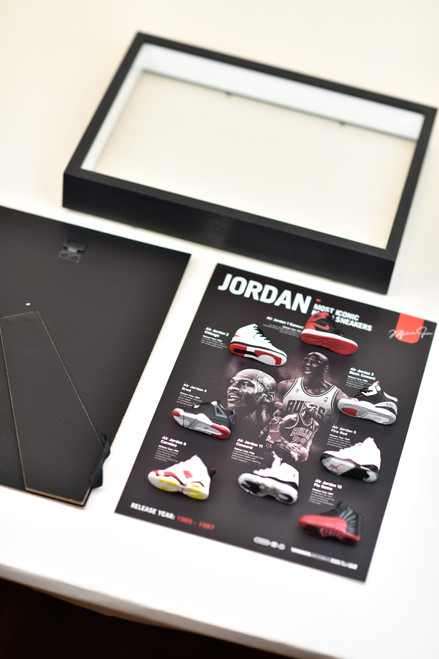 The Ultimate Michael Jordan Display Frame | Features 8 Iconic Mini Air ...