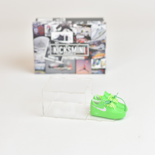 Off-White AF1 Brooklyn | 3D Mini Sneakers with Display Case | Perfect for  17cm Labubu and 6:1 Enterbay Figures
