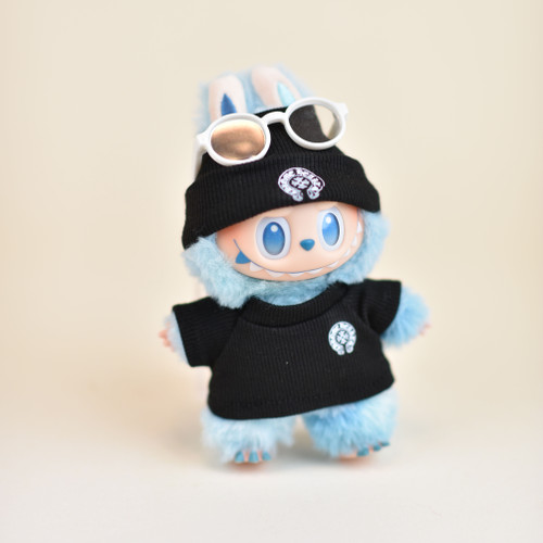 Handcrafted Chrome Hearts Shirt and Beanie | Labubu Clothes | Labubu Accessories | Labubu Outfits