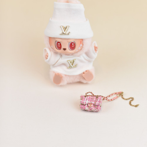 Labubu Mini Chanel Handbag | Pink